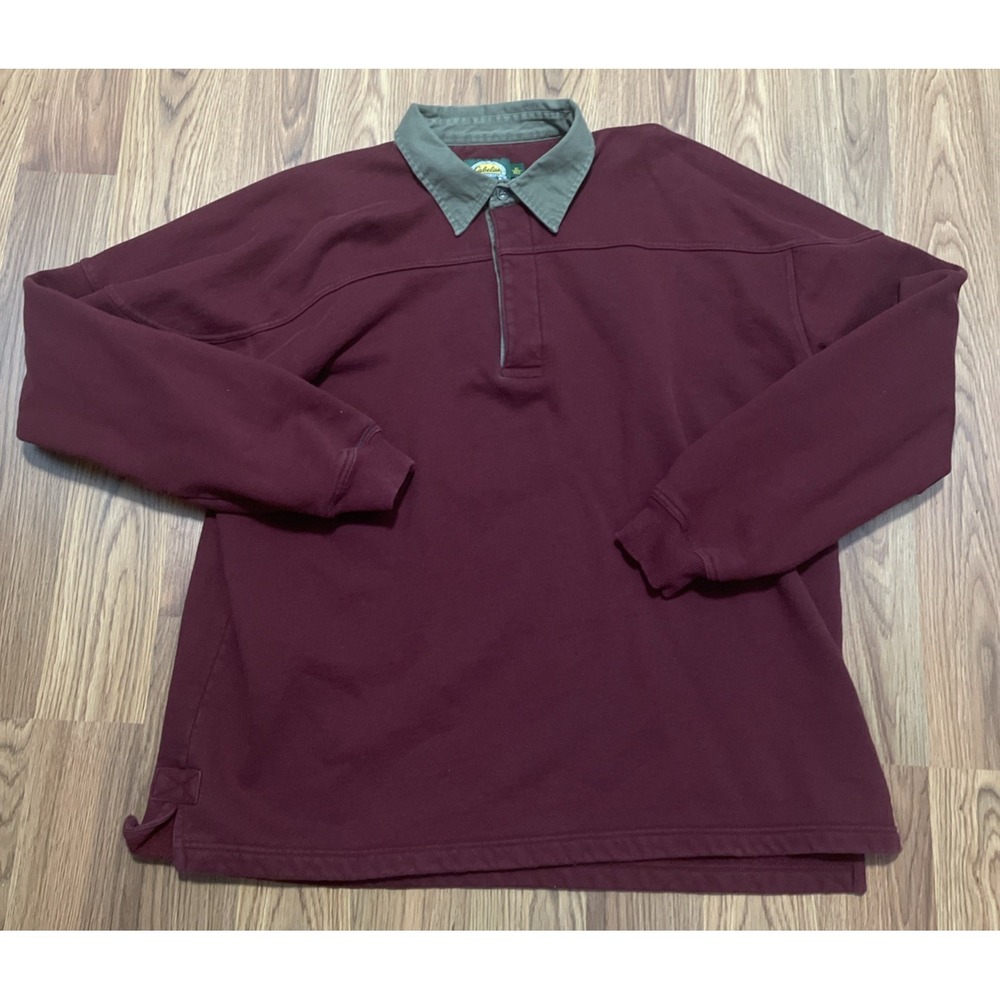 Cabela's Pullover Mens Extra Large Rugby 1/4 Zip Heavyweight Workwear